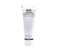 PEBEO - Studio Acrylics Fine Acrylic - Acrylic Paint - White Acrylic - Titanium White, 250 ml, (Pack of 1)