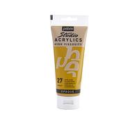 Pébéo - Studio Acrylics Fine Acrylic - Acrylic Paint - Yellow Acrylic - Yellow Ochre, 100 ml