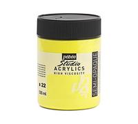 Pébéo Acrylic Paint, Jaune Cadmium Citron Imitation, 500ml