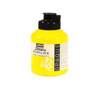 Pébéo 171048 - Studio Acrylics Fine Acrylic - Acrylic Paint - Yellow Acrylic - Opaque Primary Yellow, 500 ml