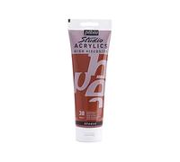 Pebeo Studio Acrylics Fine Acrylic Paint - Sienna, Burnt Sienna, 250 ml