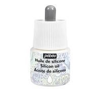 Pébéo 524567 - Studio Acrylics - Silicone Oil - Pouring Auxiliary for Acrylic Painting - Flow Techniques, Pouring and Cell Formation - Dropping Glass Bottle for Optimal Dosage - 1x Bottle 45 ml, Transparent