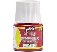 Pebeo - Transparent Glass Paint Vitrea 160°C - Paprika - 45 ML,Orange,111003