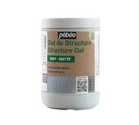Pebeo Transparent Matte High Density Gel Origin Acrylic Medium Matte Structure Gel 32.0 fl oz (945 ml) (100% Recycled Resin)