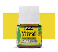 Pebeo Vitrail Stained Glass Effect Glass Paint 45-Milliliter Bottle, Lemon,Lemon, 050-023, Yellow