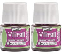 PEBEO VITRAIL 45ml Paint, Fushia Pink (Pack of 2)