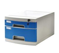 PEBFHSQW 2/3/4/6-Tier A4 Document Plastic Storage Box - Desktop Drawer File Organizer With Lock, Office File Cabinet For Financial Receipts Paper Letters(2-layers)