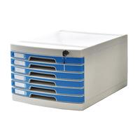 PEBFHSQW 2/3/4/6-Tier A4 Document Plastic Storage Box - Desktop Drawer File Organizer With Lock, Office File Cabinet For Financial Receipts Paper Letters(6-layers)
