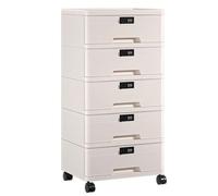 PEBFHSQW Home Safe Locking Storage Box - Password-Protected Plastic Drawer Organizer With Paper Documents Notebooks Memos Office Supplies Secure File Portable(5-layersB)
