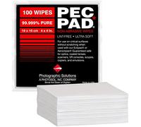 PEC-PAD Lint Free Wipes 4”x4” Non-Abrasive Ultra Soft Cloth for Cleaning Sensitive Surfaces like Camera, Lens, Filters, Film, Scanners, Telescopes, Microscopes, Binoculars. (100 Sheets Per/Pkg)