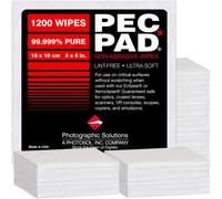 PEC-PAD Lint Free Wipes 4”x4” Non-Abrasive Ultra Soft Wipes for Cleaning Sensitive Surfaces like Camera, Lens, Filters, Film, Scanners, Telescopes, Microscopes, Binoculars. (1200 Sheets Per/Pkg)