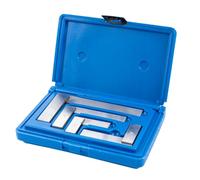 PEC Tools Machinist Square Set, 2", 3", 4" and 6" Squares in Case L-Type Testing Measuring Tool