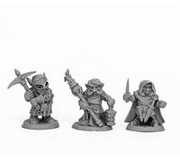 Pechetruite 3 x DEEP GNOME WARRIORS - Reaper Bones miniature role playing and war game - 44060