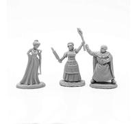 Pechetruite 3 x TOWNSFOLK PRIEST COURTESAN BAKER - Reaper Bones miniature role playing and war game - 77666