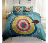 Pechiwuo King Size Duvet Cover Dart Board, Soft Microfiber 3D Print Darts Scoreboard Bedding Set for Kids Teens and Adults Bedroom, King Quilt Cover 230x220cm and 2 Pillowcases 50x75cm t2964