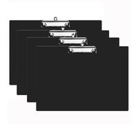Pechor A3 Clipboard 4 Pcs Extra Large Clipboards Not Fragile Horizontal Plastic Lap Boards with Low Profile Clip for Drawing, Sketching, Art Supplies Landscape Clip Board