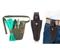 Pecihiko Garden Tool Belt and Leather Secateurs Holster