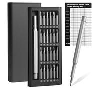 Pecision Screwdriver Set, 25 in 1 Mini Screwdriver Set with Magnetic Screw Memory Board, for Laptop, Cell Phone, PC, MacBook, Ring Doorbell, PS5, PS4, Glasses, Watch, Xbox