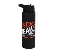 Peck Im Still Looking Ivory-Billed Woodpecker Birdwatcher Stainless Steel Insulated Water Bottle