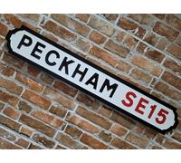 Peckham Indoor Old Fashioned London Street Sign Only Fools City Road Sign