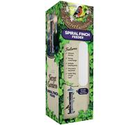 Peckish 60052106 Secret Garden Large Spiral Nyjer Seed Bird Feeder, Green, 42.0 cm*14.0 cm*14.0 cm