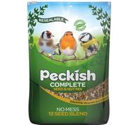Peckish Complete All Season No Mess Wild Bird Seed Mix, 12.75 kg - Calvita Nutrient Blend, All Year, No Mess, for Seed Feeders or Ground - C-60050105