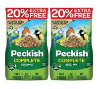 Peckish Complete Seed and Nut Mix for Wild Birds 1.7kg +20% Free, Brown (Pack of 2)