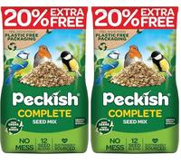 Peckish Complete Seed and Nut Mix for Wild Birds 1.7kg +20% Free, Brown (Pack of 2)