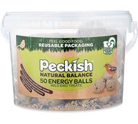 Peckish Natural Balance Energy 50 Suet Fat Balls For Wild Birds Feed 4Kg