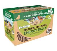 Peckish Natural Balance High Energy Fat Balls for Wild Birds - 50 fat ball Box, Brown
