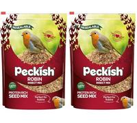 Peckish Robin Bird Seed and Insect Mix, 2 kg (Pack of 2)