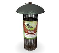 Peckish Secret Garden Steel Peanut Green Bird Feeder 0.7L