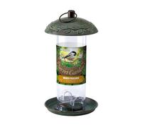 Peckish Secret Garden Steel Seed Green Bird Feeder 0.7L