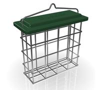 Peckish Steel Suet Cake Green All Weather Bird Feeder 0.7L