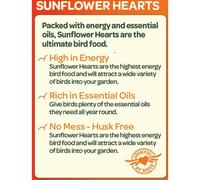 Peckish Sunflower Hearts for Wild Birds, 12.75