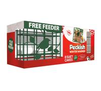 Peckish Winter Warmer Energy Suet Fat Cake Blocks for Wild Birds 8 Pack with Free Suet Cake Block Feeder