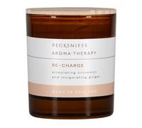 Pecksniff’s - Scented Candle, Long Burning Aroma:Therapy Candle with Lid, Recharge with Cinnamon, Soot-Free, Consistent Burn, Soothing Fragrance, Cruelty Free, Gift of Luxury (1 Wick) (150g)