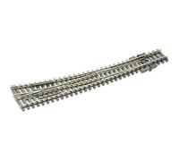 Peco SL-E386 Curved Double Radius Turnout Right Hand - N Gauge