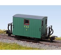 Peco GR582A OO-9 Ffestiniog Railway Quarryman Brake Van No.7 Double Balcony 1920