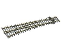 Peco HO Scale Code 100 Insulfrog #6 Left-Hand Turnout