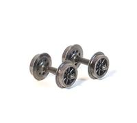 Peco - N/009 Gauge - Spoked Wheels with Nickel Silver Tyres (NR-134) - Pack of 8 Pairs