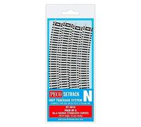 Peco N Set Track 8 X St-18 No.4 Radius Standard Curve, 333.4Mm