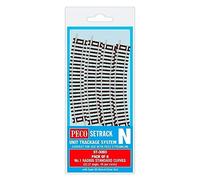 Peco N Set Track 8 X St-3 No.1 Radius Standard Curve, 228Mm Radius