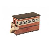 Peco Ratio 259 Wartime ARP Flat Roof Signal Box Plastic Kit N