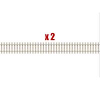 Peco SL-103 2 x 36" DOW-MAK Concrete Sleeper Pandrol N/S 00 Gauge Flexible Track