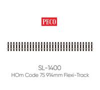 Peco SL-1400 Streamline Code 75 Nickel Silver Wooden Sleeper Track (25)