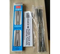 Peco SL-394 N Gauge Code 80 Steamline Insulfrog Long Crossing Nickel Silver