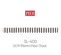 Peco HO Scale 1435 mm (Standard Gauge) Nickel Silver Wooden Sleeper Track (25 pieces) - Gray