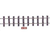 Peco HO Scale 1435 mm (Standard Gauge) Nickel Silver Wooden Sleeper Track (25 pieces) - Gray