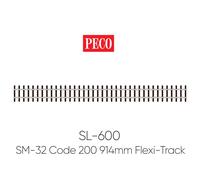 PECO SL-600 SM32/16mm Gauge Wooden Sleeper 914mm Yard Length Flexi-Track